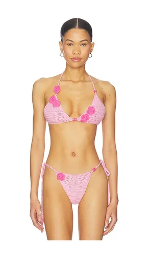 Crochet Bikini Top in Pink. - size M (also in XS) - I.AM.GIA - Modalova