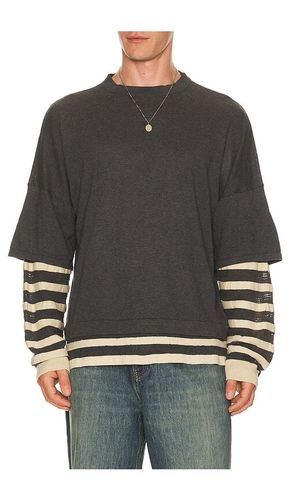 Gauzine Stripe Long Sleeves in . Taglia S. Also in M, L, XL/1X - ISA BOULDER - Modalova