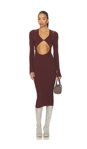 Argyle Open Dress in Brown. - size L (also in M, S, XL, XS) - ISA BOULDER - Modalova