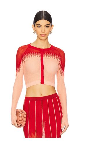 Fanged Cardigan in Red,Pink. - size M (also in S, XS) - ISA BOULDER - Modalova