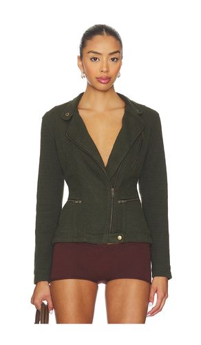 Crossover Zip Jacket in Olive. - size L (also in M, S, XL, XS) - ISA BOULDER - Modalova