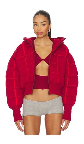 Square Puffer Jacket in Red. - size L (also in M, S, XL, XS) - ISA BOULDER - Modalova