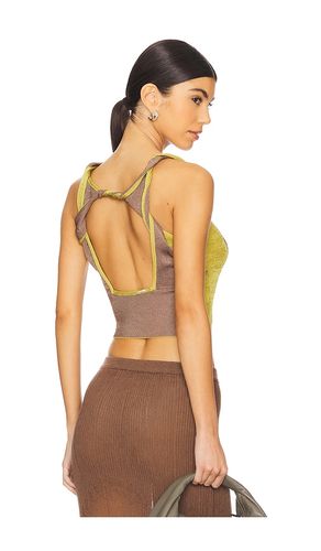 Two-tone Twisted Top in Brown. - size L (also in M, S, XL) - ISA BOULDER - Modalova