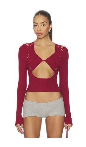 Argyle Open Top in Red. - size L (also in M, S, XL, XS) - ISA BOULDER - Modalova