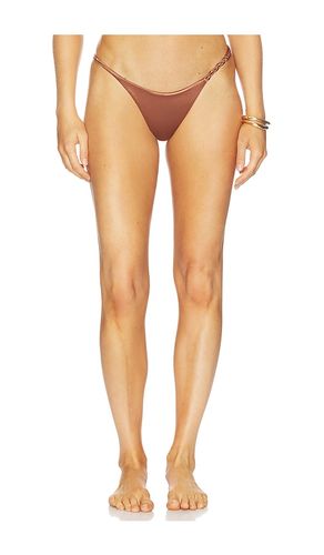 Weavestring Bikini Bottom in Metallic Bronze. - size M (also in S, XS) - ISA BOULDER - Modalova