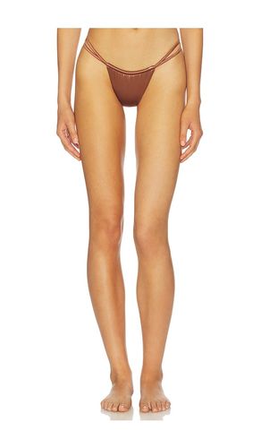 Leaves Bikini Bottom in Metallic Bronze. - size M (also in S, XS) - ISA BOULDER - Modalova