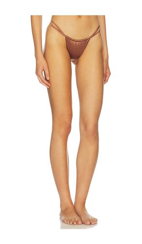 Leaves Bikini Bottom in Metallic Bronze. - size M (also in S, XS) - ISA BOULDER - Modalova