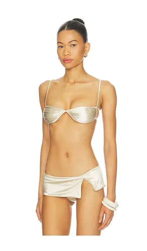 Fawning Bikini Top in Metallic Neutral. - size M (also in XL) - ISA BOULDER - Modalova
