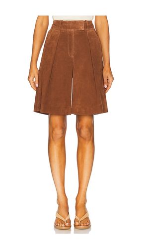 Lea Suede Leather Bermuda Shorts in Brown. - size 34 (also in 36) - Ivy Oak - Modalova