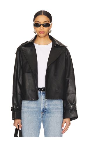 Luna Leather Trench Jacket in . - size 32 (also in 38) - Ivy Oak - Modalova