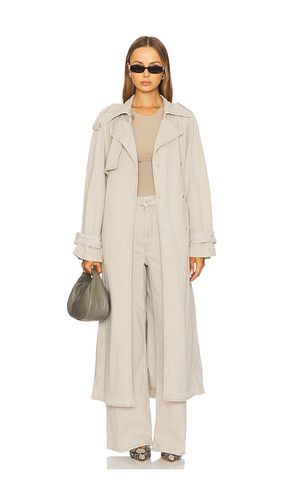Cordelia Denim Trench Coat in Beige. - size 34 (also in 36, 40) - Ivy Oak - Modalova