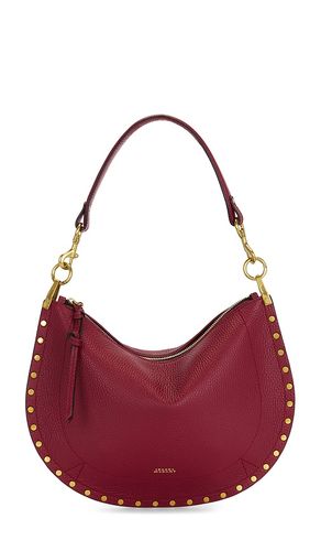 Oskan Soft Zip Bag in Red - Isabel Marant - Modalova