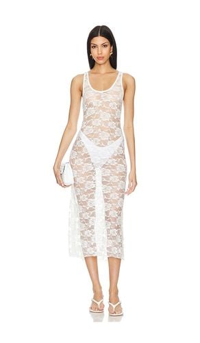 Amara Lace Midi Dress in White. - size L (also in M, S, XS) - Indah - Modalova