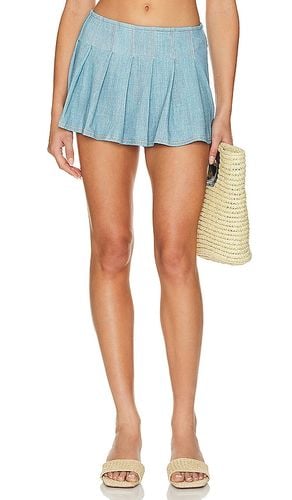 Selena Printed Pleated Mini Skirt in -Light. - size M (also in S, XS) - Indah - Modalova