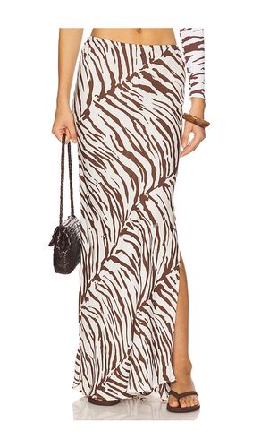 Lana Printed Simple Bias Maxi Skirt in Brown. - size M (also in XS) - Indah - Modalova