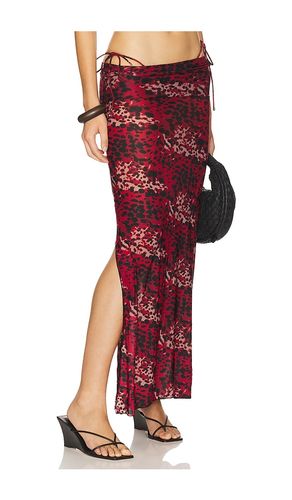 Mickey Printed Maxi With Side Splits & Foldover Waist Panel Skirt in . Size M, S, XS - Indah - Modalova