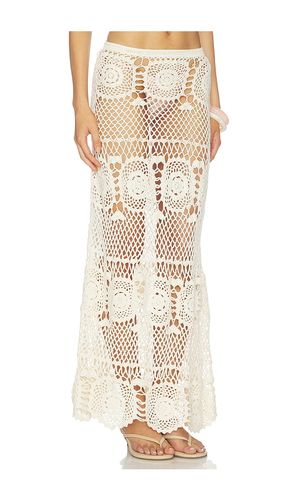 Allegra Solid Flower Maxi Skirt in . Taglia L. Also in M, S, XS - Indah - Modalova