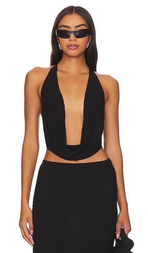 Top halter con cuello desbocado eres en color talla M en - Black. Talla M (también en L, S, XL, XS) - Indah - Modalova