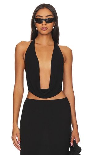 Top halter con cuello desbocado eres en color talla S en - Black. Talla S (también en XS) - Indah - Modalova