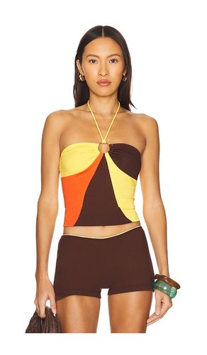 Daniella Ring Halter Top in Yellow. - size M (also in S, XS) - Indah - Modalova