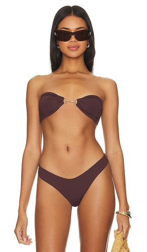 Cleo Bandeau Bikini Top in Brown. - size M (also in S, XS) - Indah - Modalova