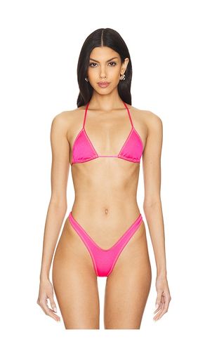 Greta Triangle Bikini Top in Pink. - size M (also in S) - Indah - Modalova