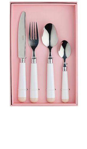 Cuberteria white dipped 16 piece cutlery set en color rosado talla all - In The Roundhouse - Modalova