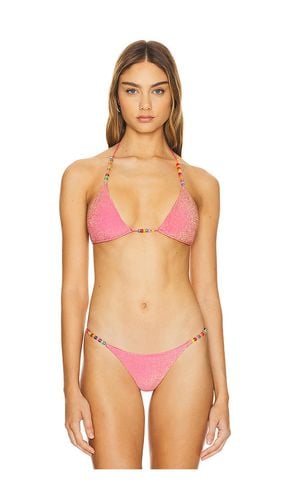 The Micro Tri Bikini Top in Pink. - size L (also in S, XS) - It's Now Cool - Modalova