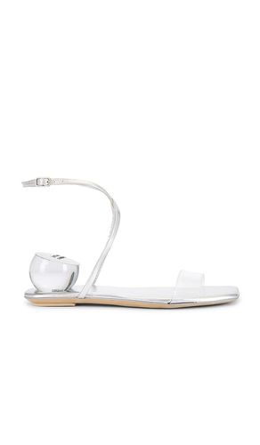 Foretell Sandals in Metallic Silver. - size 10 (also in 6, 6.5, 7, 7.5, 8, 8.5, 9, 9.5) - Jeffrey Campbell - Modalova