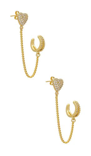 Fiesta de oído sweetheart en color oro metálico talla all en - Metallic Gold. Talla all - Joy Dravecky Jewelry - Modalova