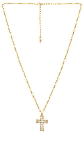 Collar colgante donatella en color oro metálico talla all en - Metallic Gold. Talla all - Joy Dravecky Jewelry - Modalova