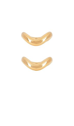 Conjunto de anillos ola en color oro metálico talla 6 en - Metallic Gold. Talla 6 (también en 7, 8, 9) - Jenny Bird - Modalova