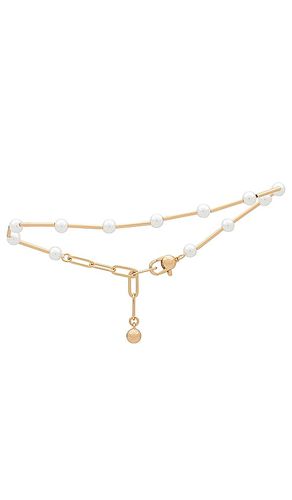 Pulsera pearl & chain en color oro metálico talla all en - Metallic Gold. Talla all - Jenny Bird - Modalova