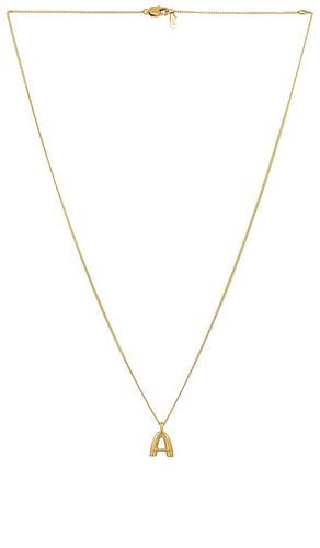 Monogram Pendant Necklace in Metallic . - size B (also in C, D, E, F, G, H, I, J, L, M, O, P, R, S, T, V) - Jenny Bird - Modalova