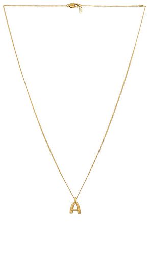 Monogram Pendant Necklace in . Taglia B, C, D, E, F, G, H, I, L, M, O, P, S, T - Jenny Bird - Modalova