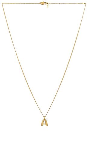 Monogram Pendant Necklace in . Taglia E, G, I, O, P, S, V - Jenny Bird - Modalova