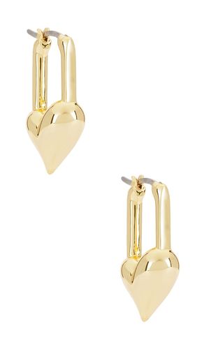 Pendientes de aro en color oro metálico talla all en - Metallic Gold. Talla all - Jenny Bird - Modalova