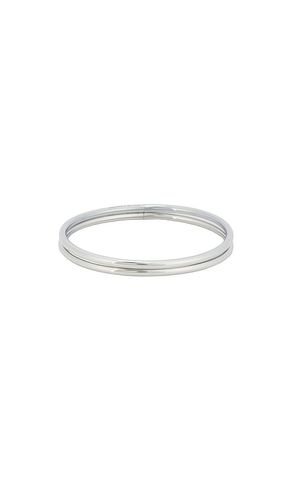 Dane bangle set of 2 in color metallic silver size all - Jenny Bird - Modalova