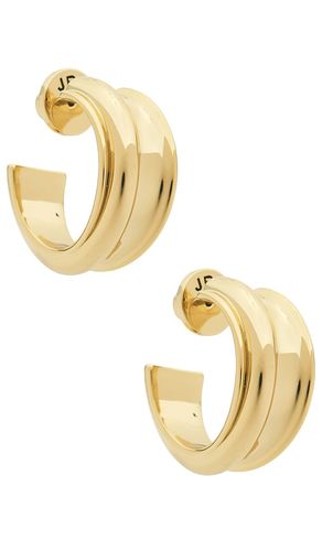 Lennon Hoops in Metallic - Jenny Bird - Modalova