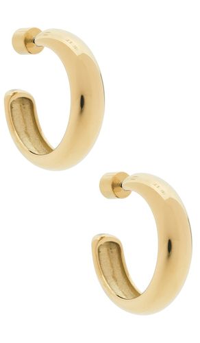 Staple Hoops Medium Earrings in Metallic Gold - Jenny Bird - Modalova