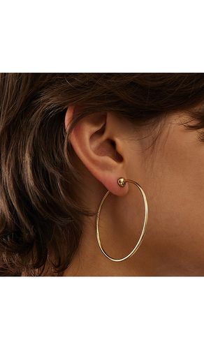 Medium icon hoops in color metallic size all - Jenny Bird - Modalova