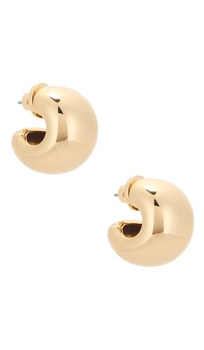 Pendientes de aro gemma en color oro metálico talla all - Jenny Bird - Modalova