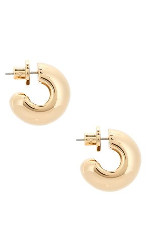 Pendientes de aro gemma en color oro metálico talla all - Jenny Bird - Modalova
