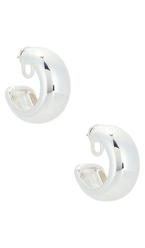 Gia Hoops in Metallic - Jenny Bird - Modalova
