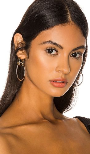 Imogen Hoop Earrings in Gold in Metallic Gold - Jenny Bird - Modalova