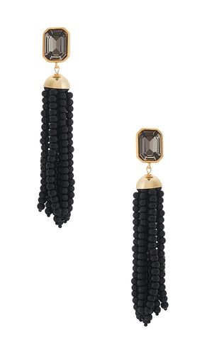 Pendientes largos ellison en color negro talla all - Jennifer Behr - Modalova
