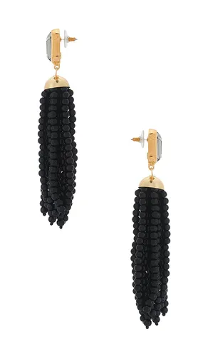 Pendientes largos ellison en color negro talla all - Jennifer Behr - Modalova