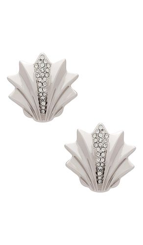 Metal Shell Earrings in Metallic - Julietta - Modalova