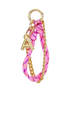 Initial Bag Charm in Pink. - size A (also in B, E, F, I, K) - joolz by Martha Calvo - Modalova