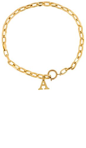 Initial Lariat in Metallic . - size D (also in E, I, N, O, P, S) - joolz by Martha Calvo - Modalova